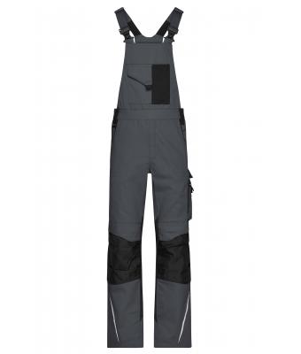 Unisex Workwear Pants with Bib - STRONG - Carbon/black 8288