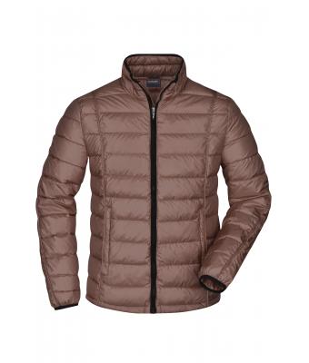 Uomo Men's Quilted Down Jacket Coffee/black 8216